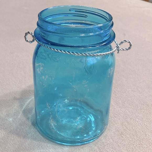 New Classic Preserves Blue Glass Canister Storage Jar Size 6" ! - Picture 1 of 8